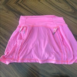 Pink lululemon skirt, size 2